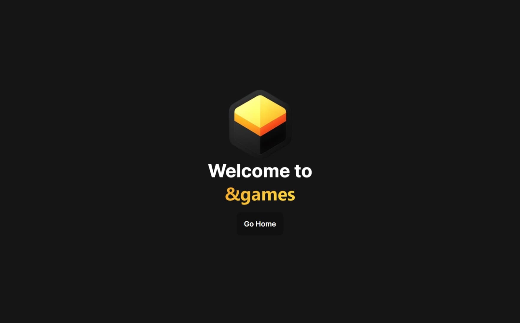 andgames project Landing page screenshot