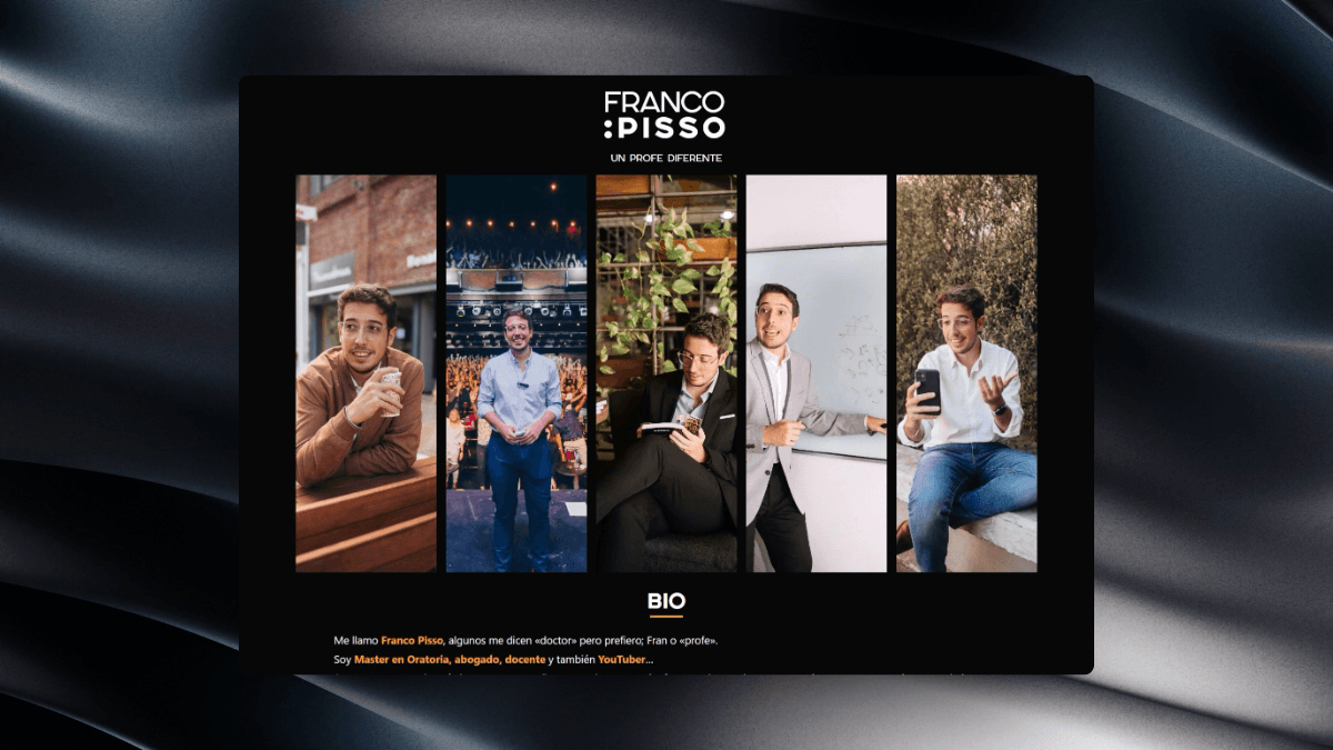 Franco Pisso project desktop screenshot