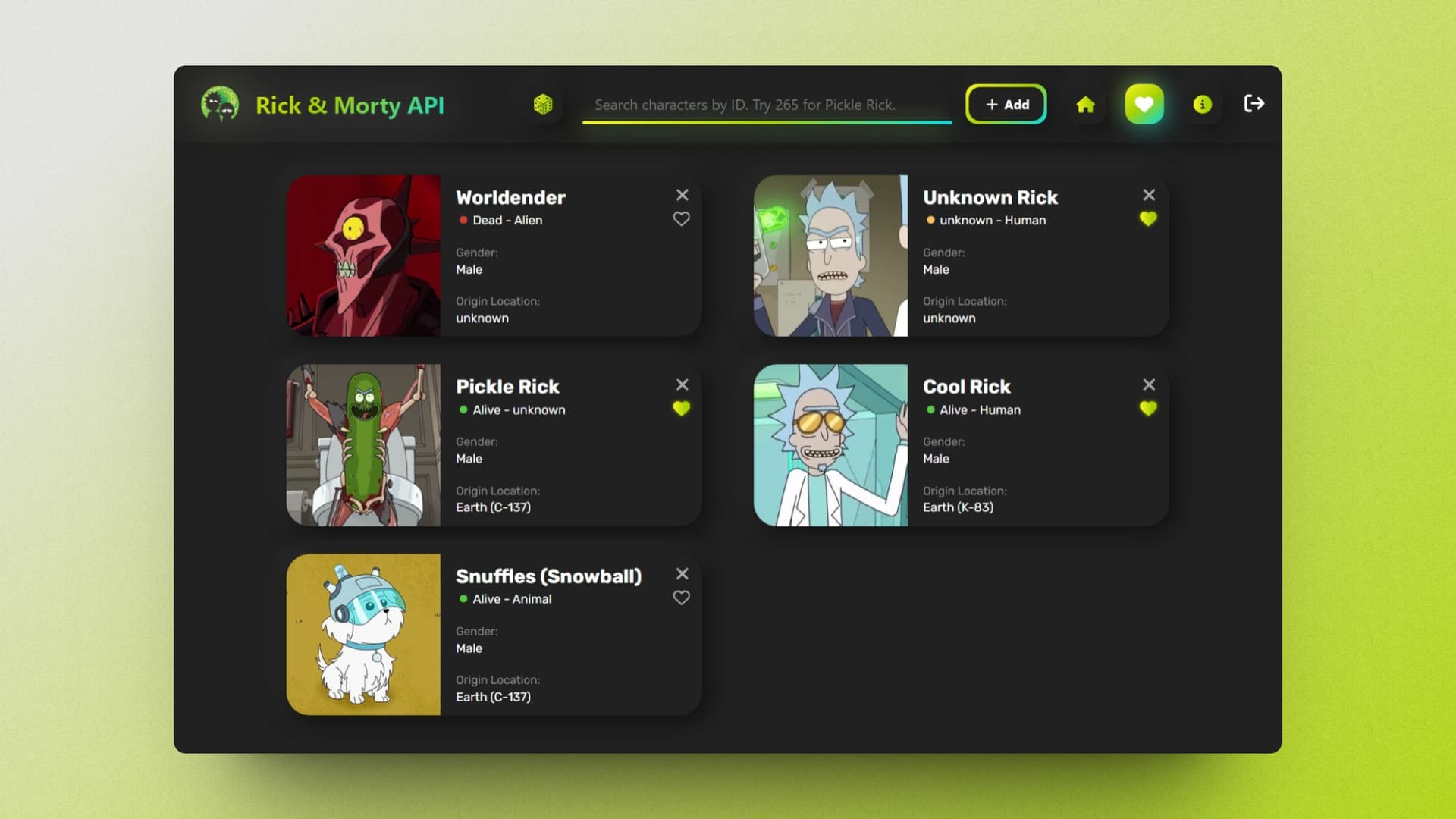 andgames project Home desktop screenshot